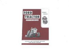 600MO OWNERS MANUAL FORD 600/800 SERIES