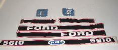 S.12107 HOOD DECAL KIT fits FORD 5610, 1986-UP